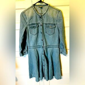 Gap Size 10 Denim Button Down Midi Dress (NWT)